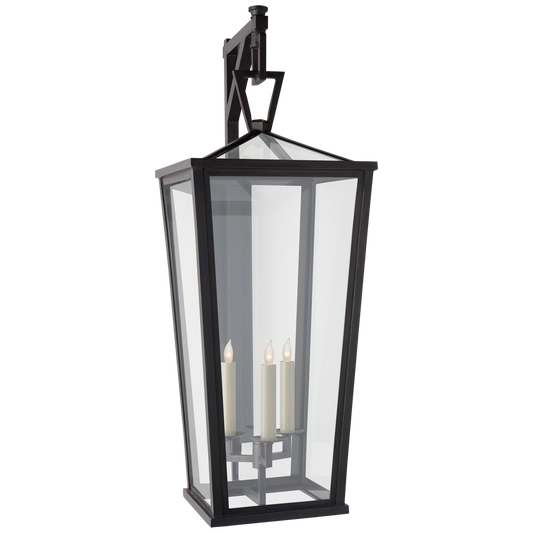 Darlana Grande Tall Bracketed Wall Lantern - Bronze Finish