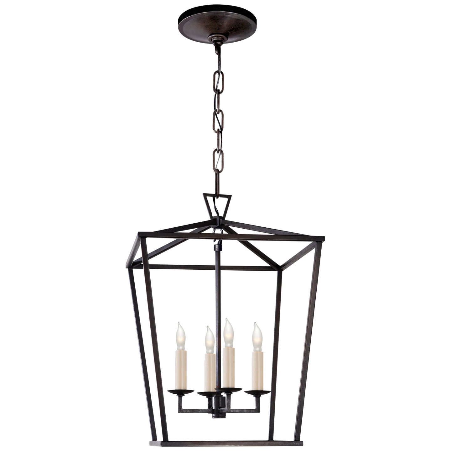 Darlana Small Lantern - Aged Iron Finish