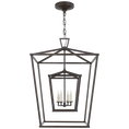 Load image into Gallery viewer, Darlana X-Large Double Cage Lantern - Aged Iron Finish
