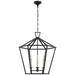 Darlana Large Hexagonal Lantern - Aged Iron Finish