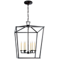 Load image into Gallery viewer, Darlana Large Lantern - Aged Iron Finish
