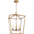 Load image into Gallery viewer, Darlana Large Lantern - Gilded Iron Finish
