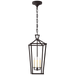 Darlana Large Tall Lantern - Aged Iron Finish
