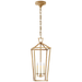 Darlana Large Tall Lantern - Gilded Iron Finish