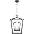 Load image into Gallery viewer, Darlana Medium Double Cage Lantern - Aged Iron Finish
