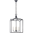 Load image into Gallery viewer, Darlana Medium Fancy Lantern - Aged Iron Finish
