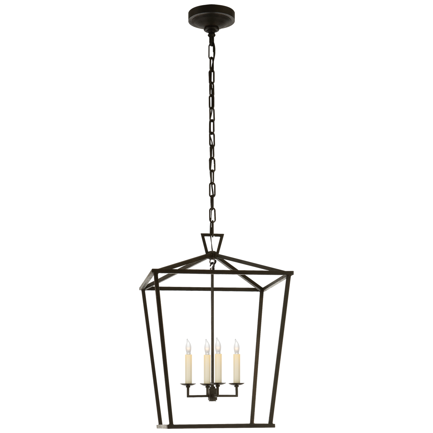 Darlana Medium Lantern - Aged Iron Finish