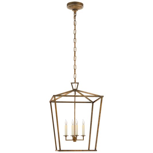 Darlana Medium Lantern - Gilded Iron Finish