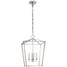 Darlana Medium Lantern - Polished Nickel Finish