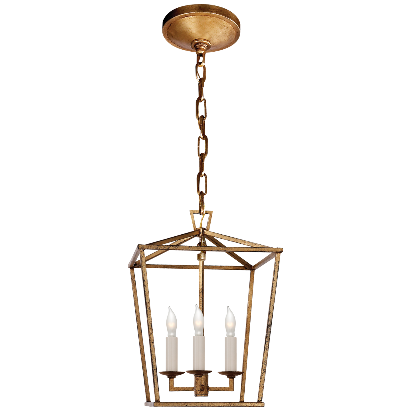 Darlana Mini Lantern - Gilded Iron Finish