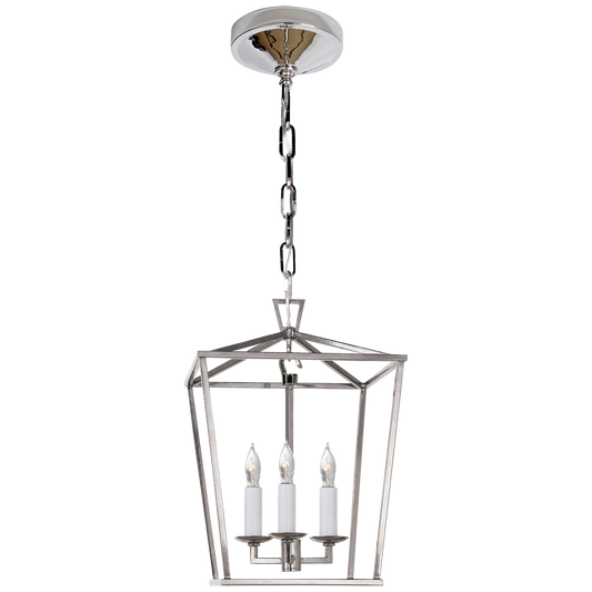 Darlana Mini Lantern - Polished Nickel Finish