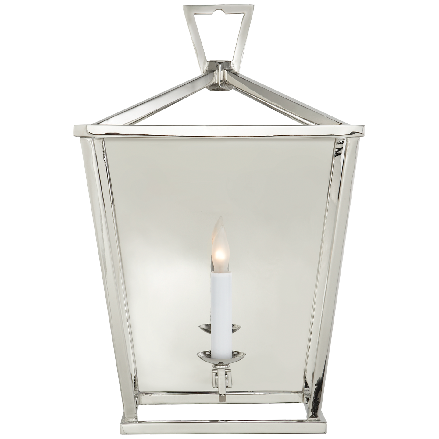 Darlana Wall Lantern - Polished Nickel Finish