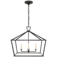 Load image into Gallery viewer, Darlana Medium Wide Lantern - Aged Iron Finish
