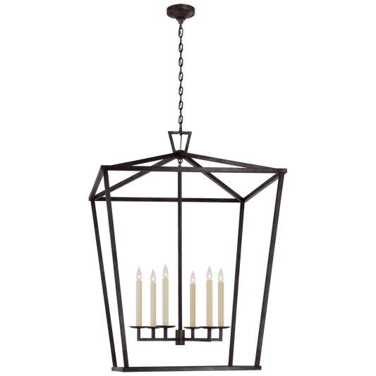 Darlana XXL Lantern - Aged Iron Finish