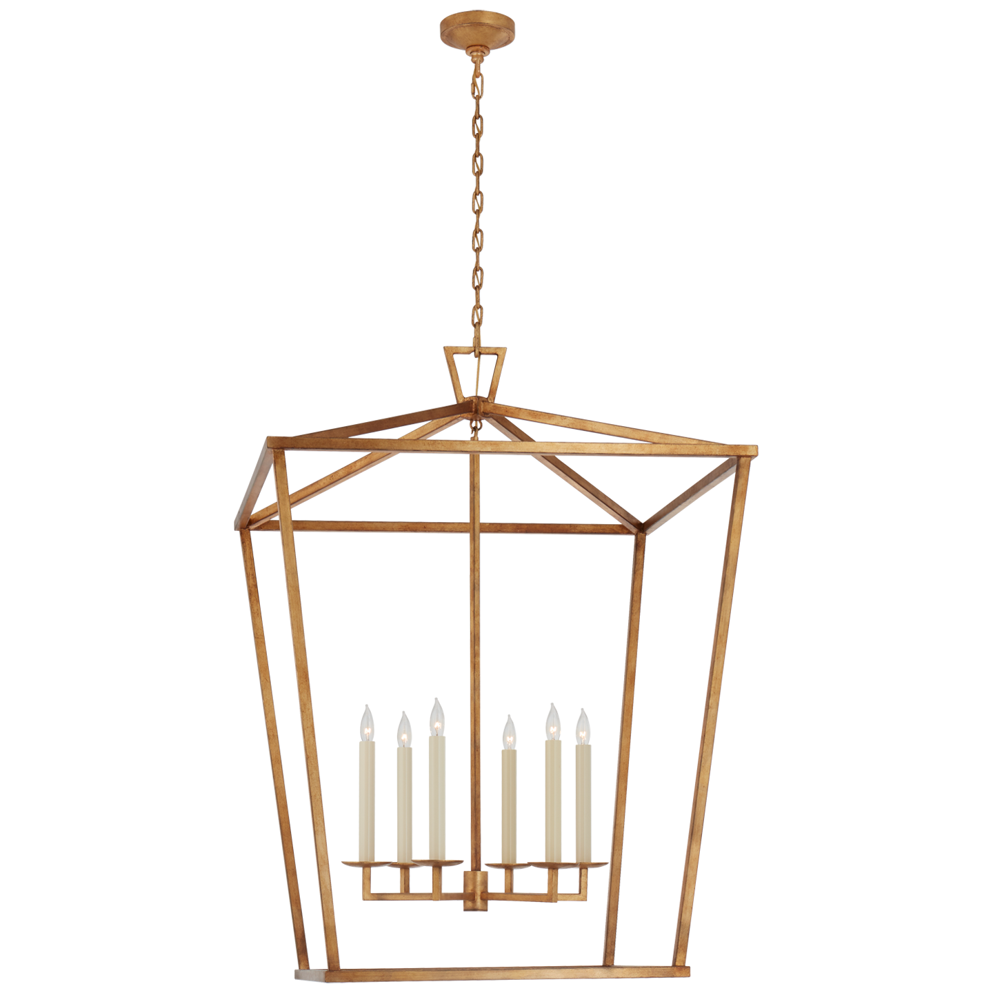 Darlana XXL Lantern - Gilded Iron Finish