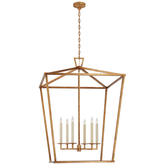 Darlana XXL Lantern - Gilded Iron Finish