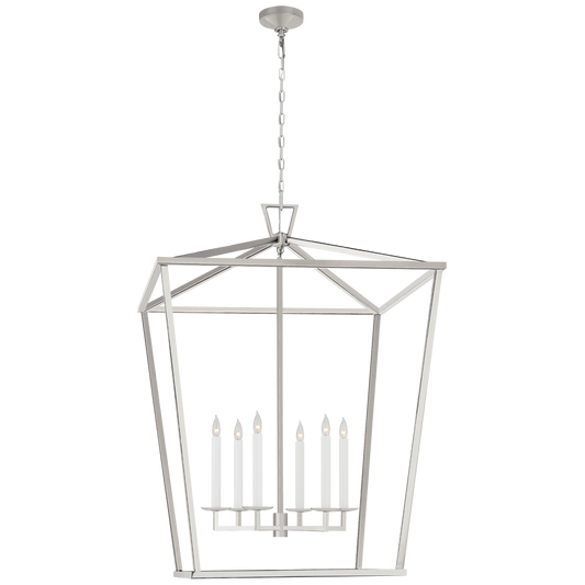 Darlana XXL Lantern - Polished Nickel Finish