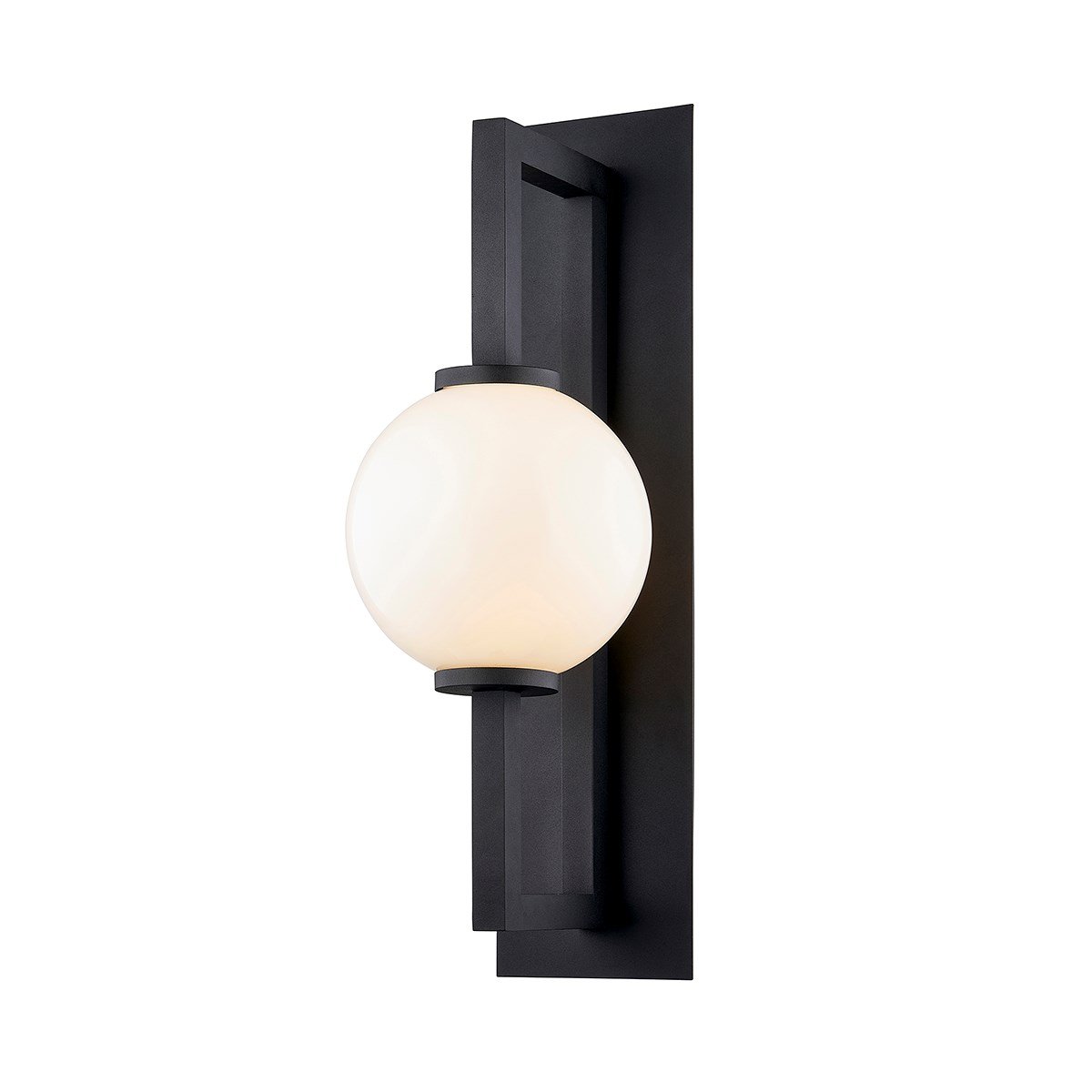 Darwin Medium Outdoor Wall Sconce - Textured Black Finish