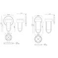 Load image into Gallery viewer, Davy Outdoor LED Wall Sconce - Diagram
