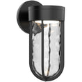 Load image into Gallery viewer, Davy Outdoor Large LED Wall Sconce - Black Finish
