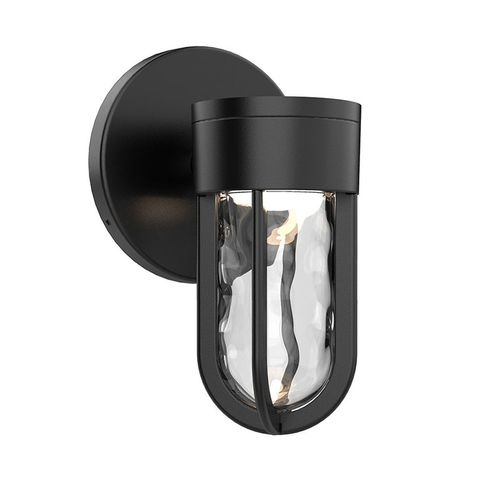 Davy Outdoor Small LED Wall Sconce - Black Finish