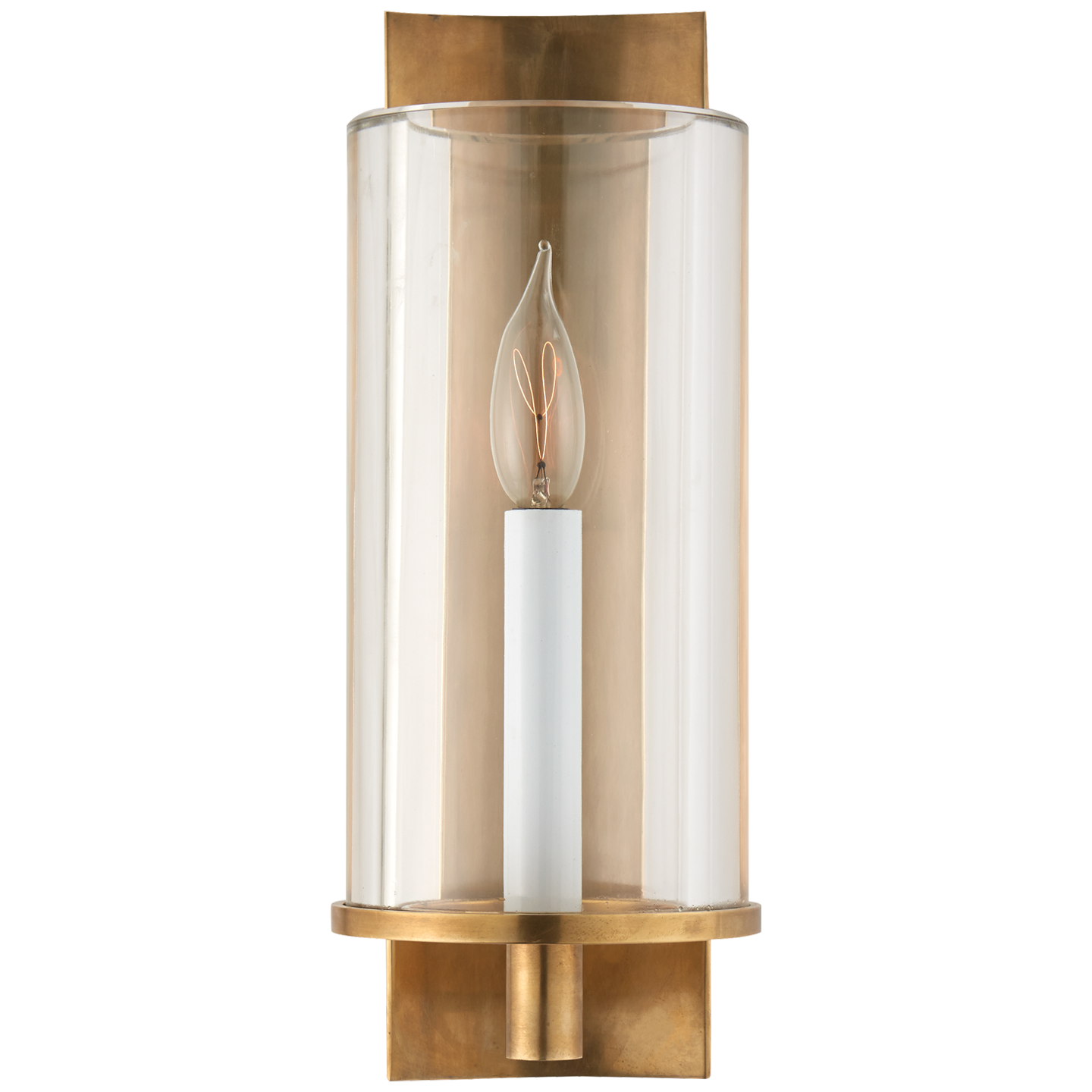 Deauville Single Sconce - Hand-Rubbed Antique Brass
