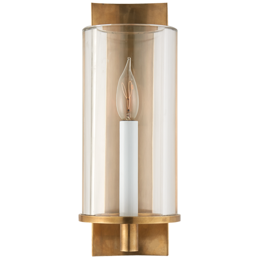 Deauville Single Sconce - Hand-Rubbed Antique Brass