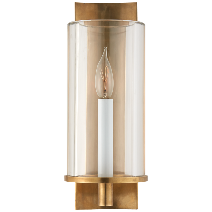 Deauville Single Sconce - Hand-Rubbed Antique Brass