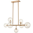 Load image into Gallery viewer, Delilah 40" Linear Chandelier - Aged Brass Finish
