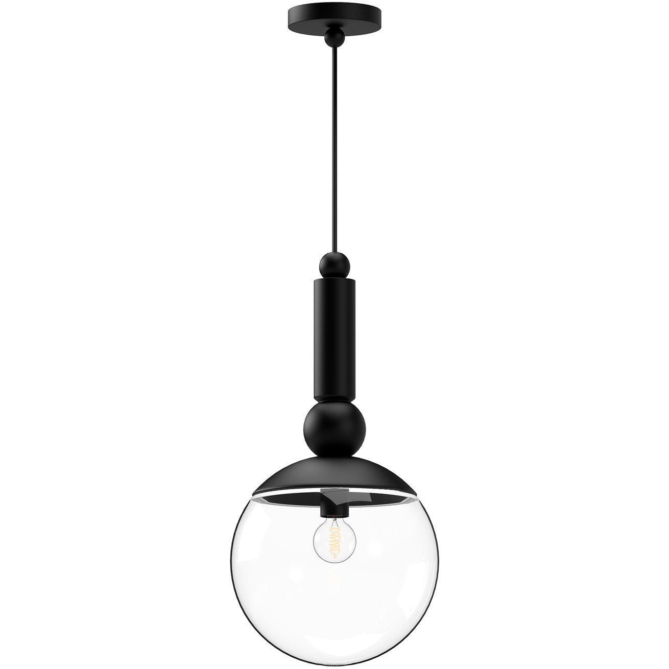 Delilah Pendant - Matte Black Finish