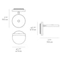 Load image into Gallery viewer, Demetra LED Wall Sconce - Diagram
