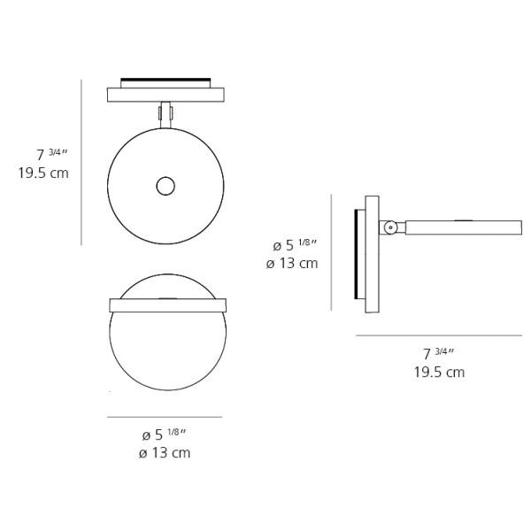 Demetra LED Wall Sconce - Diagram