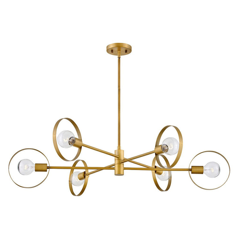 Desi Chandelier - Lacquered Brass