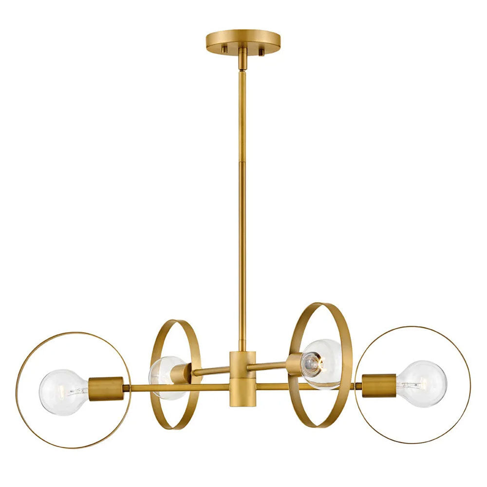 Desi Chandelier - Lacquered Brass