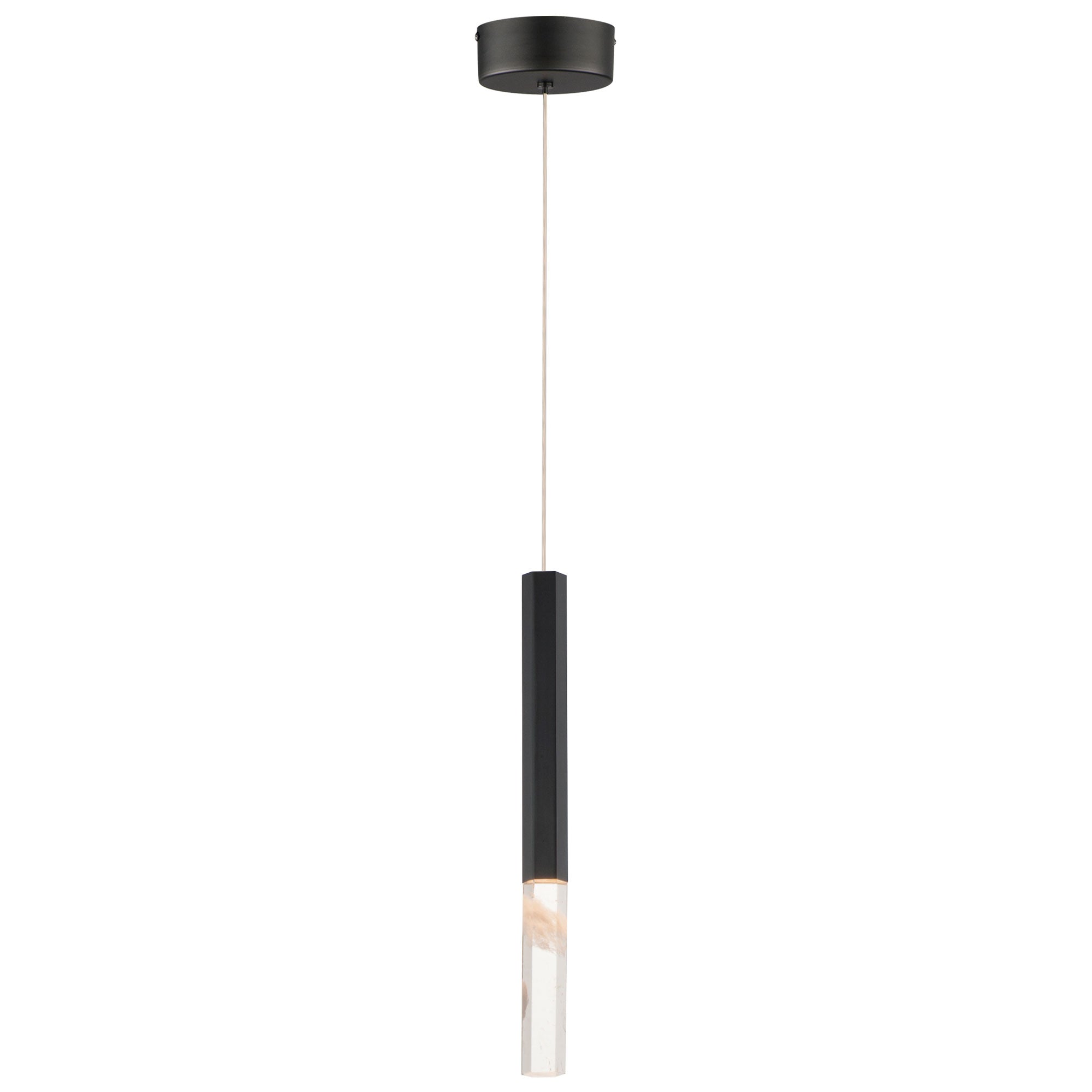 Diaphane LED Mini Pendant - Black Finish