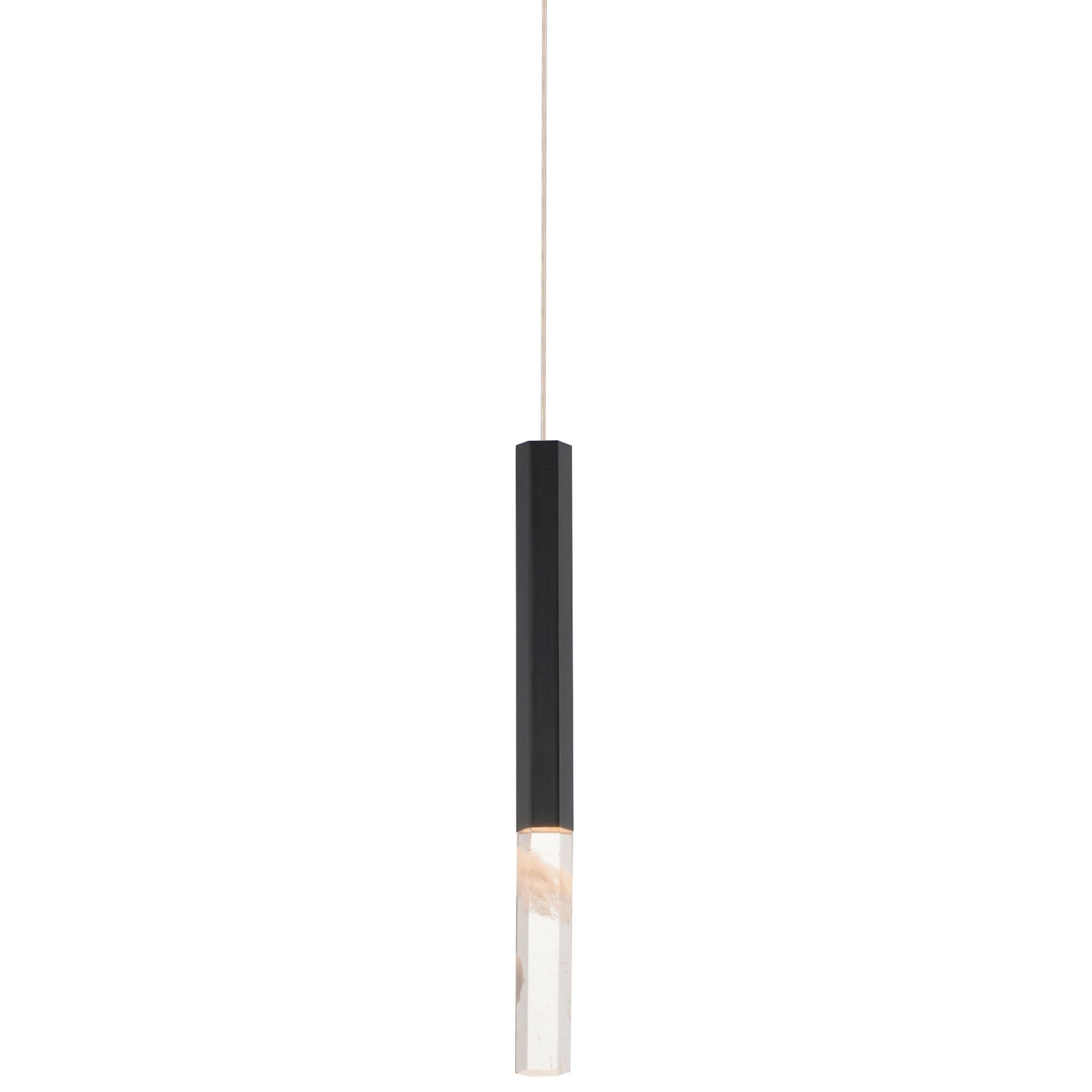 Diaphane Small LED Mini Pendant - Black Finish