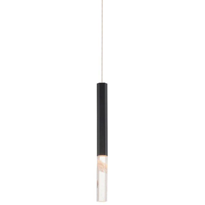 Diaphane Small LED Mini Pendant - Black Finish