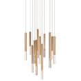 Load image into Gallery viewer, Diaphane LED 12-Light Pendant - Gold Finish
