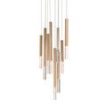 Load image into Gallery viewer, Diaphane LED 9-Light Pendant - Gold Finish
