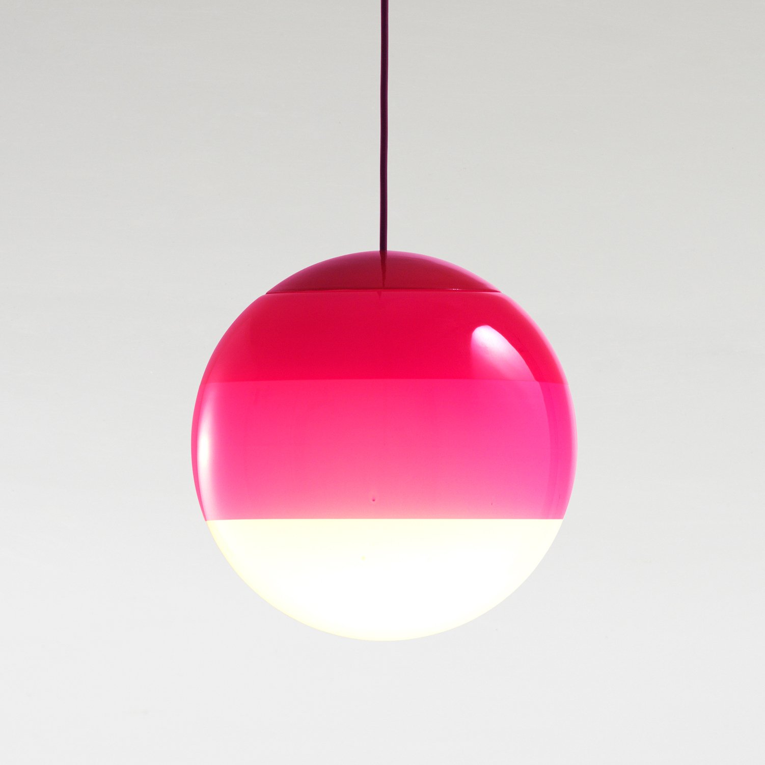 Dipping Light Pendant - Pink Finish