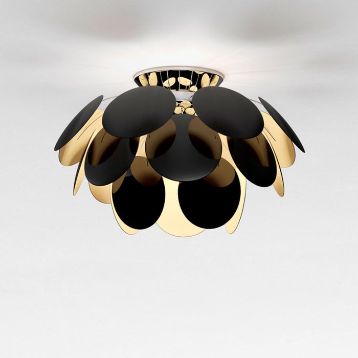 Discoco Ceiling Light - Black/Gold Finish