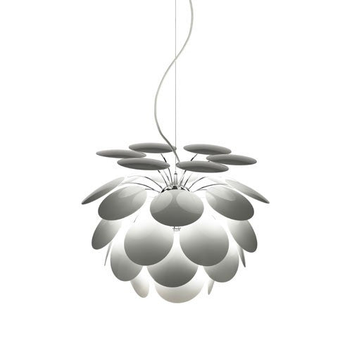 Discoco 14" Pendant Light - White Finish