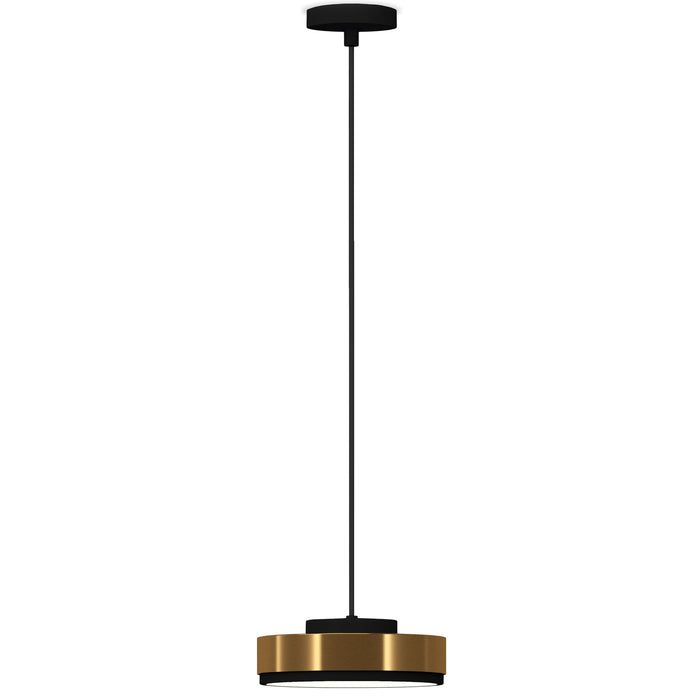Discus Small LED Pendant - Matte Black Finish