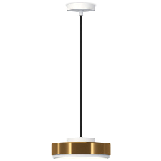 Discus Small LED Pendant - Matte White Finish