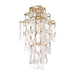 Dolce Large Wall Sconce - Champagne Leaf Finish