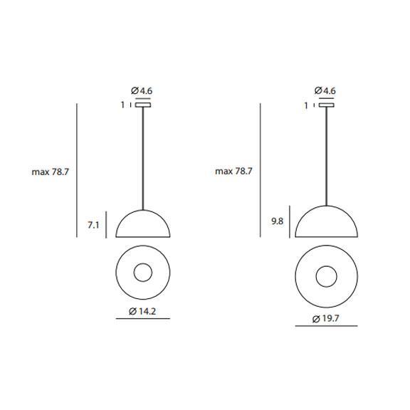 Dome Pendant - Diagram