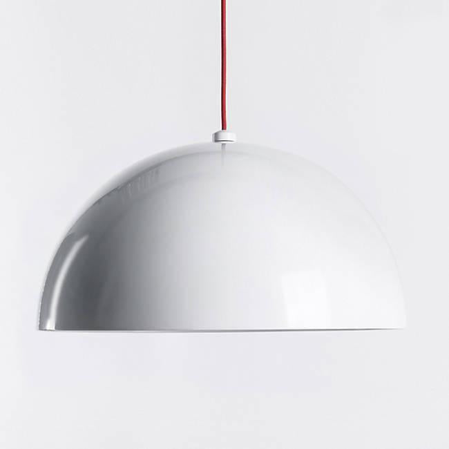 Dome Pendant - White Finish