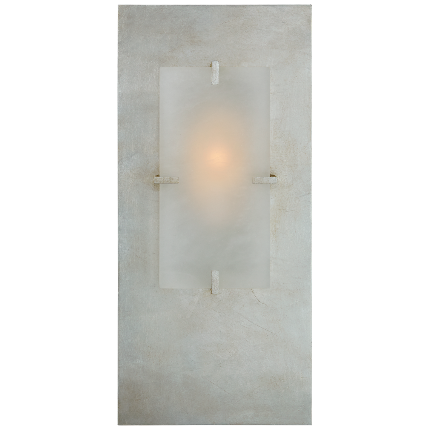 Dominica Rectangle Sconce - Burnished Silver Leaf