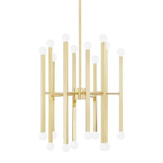 Dona Chandelier - Aged Brass Finish