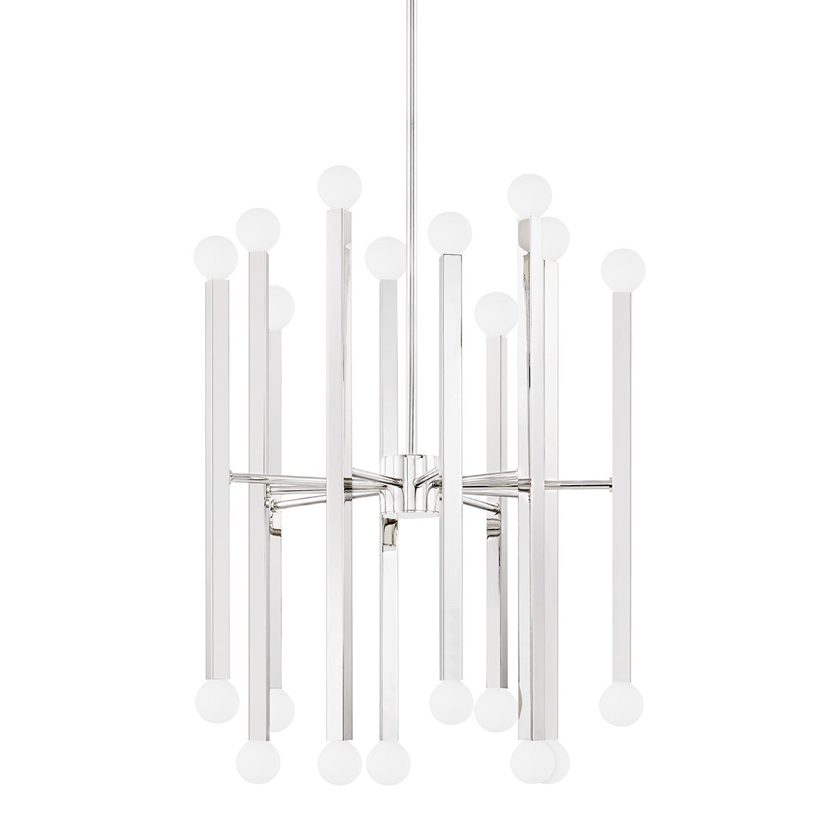 Dona Chandelier - Polished Nickel Finish